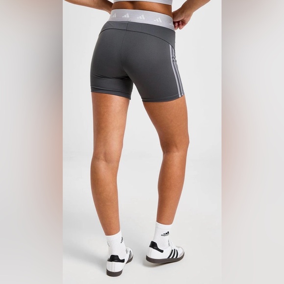 Adidas Women's Charcoal Athletic Shorts - Picture 3 of 3